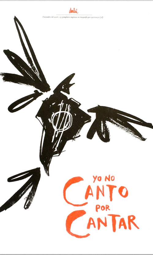 Yo no canto por cantar