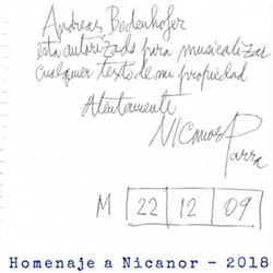 Homenaje a Nicanor